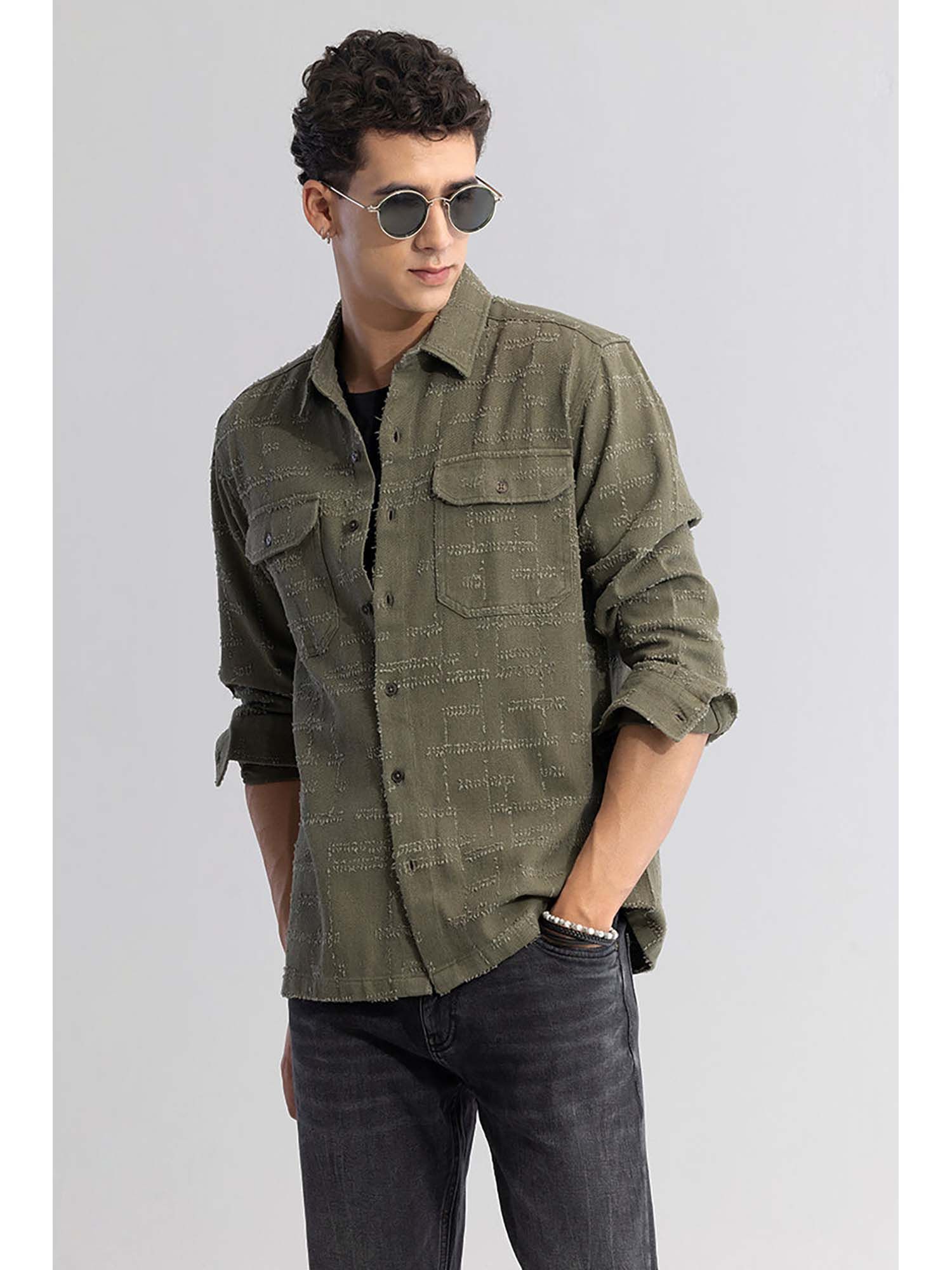Fabric Fusion Olive Green Shirt